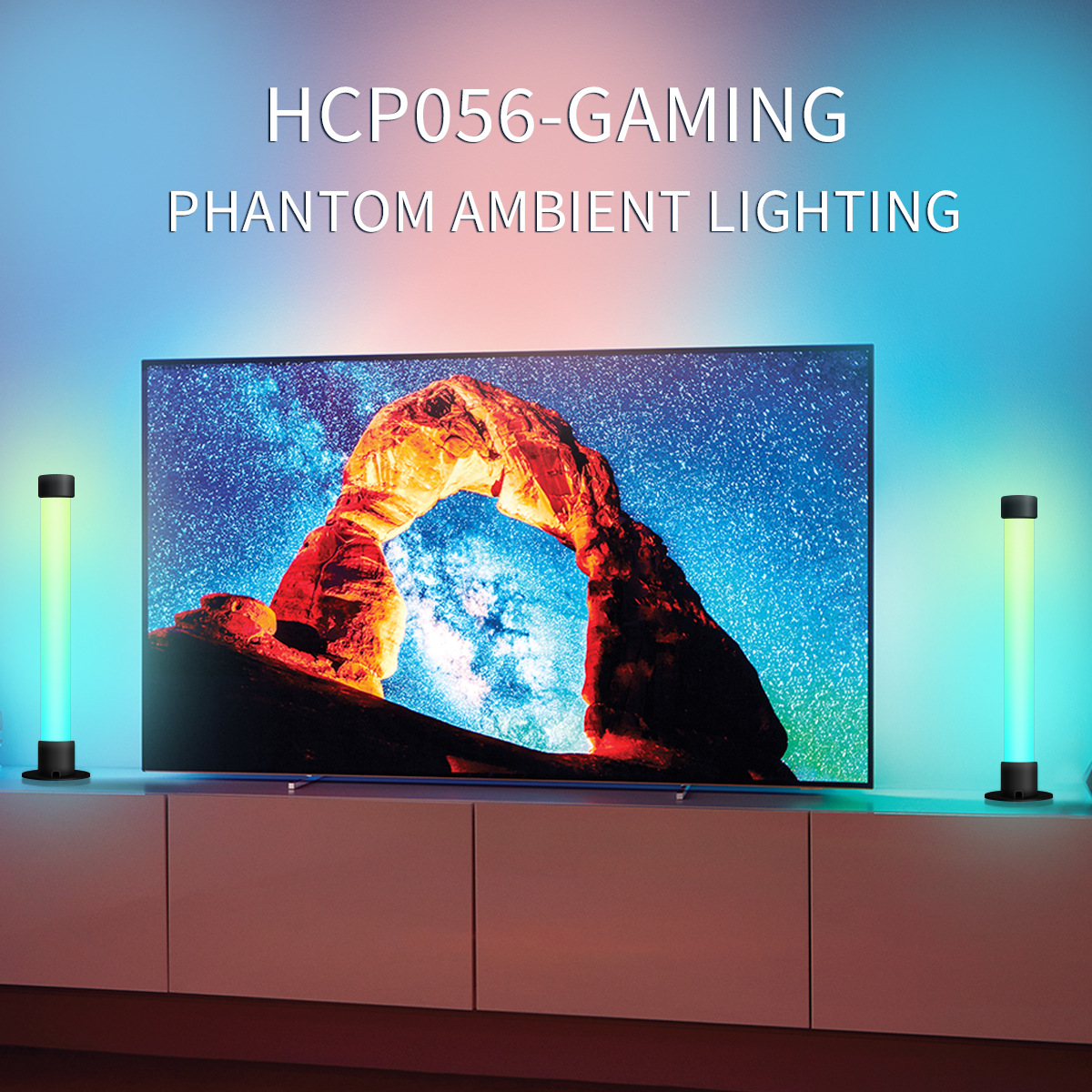Rhythmic LED Desk Lamp Featuring Sound Effects & Remotely Operated via Bluetooth 360 ° illumination-HCP056