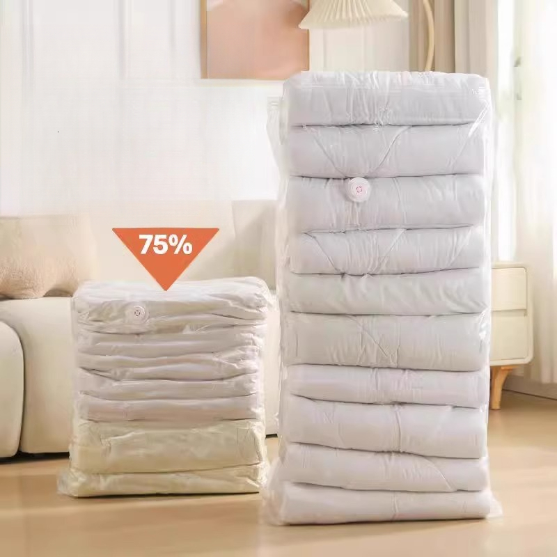 Designer luxury bag Vacuum Compression Bag No Pump Needed Home Use Quilt Storage Bag Thickened Luxury bag Winter Clothes Travel Storage Quilt Storage 