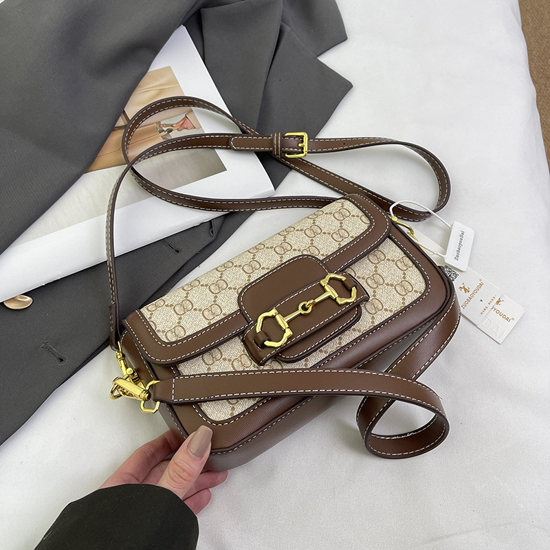 free shipping for designer bag women Saddle bag elegant underarm bag lady's high-end feel single-shoulder crossbody bag