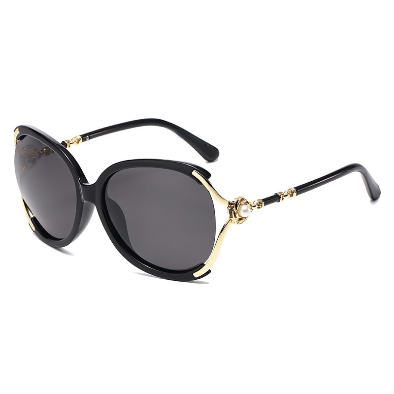Designer Sunglasses For Women Men Oversize Sunglasses Pearl Luxury Polarized Lens Goggle Pilot PC Frame Oversized UV400 Eyewear Luxury Style Sunglasse