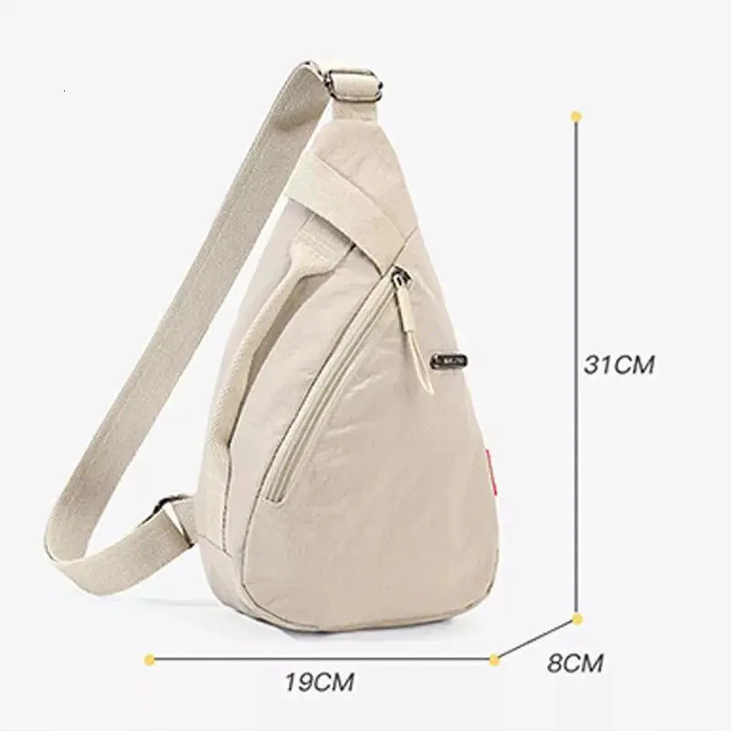 Unisex Crossbody Bag Adjustable Zip Casual Sling Shoulder Flap Bags Large Capacity Crossbody Back Bag Cycling Phone Bag 250731