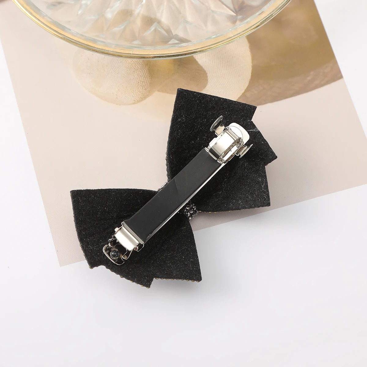 Shiny Rhinestone Barrettes Hairpin For Women Girl Styling Hair Clip Clamps Summer Simple Bow Fashion Hairpin Headwear 250730