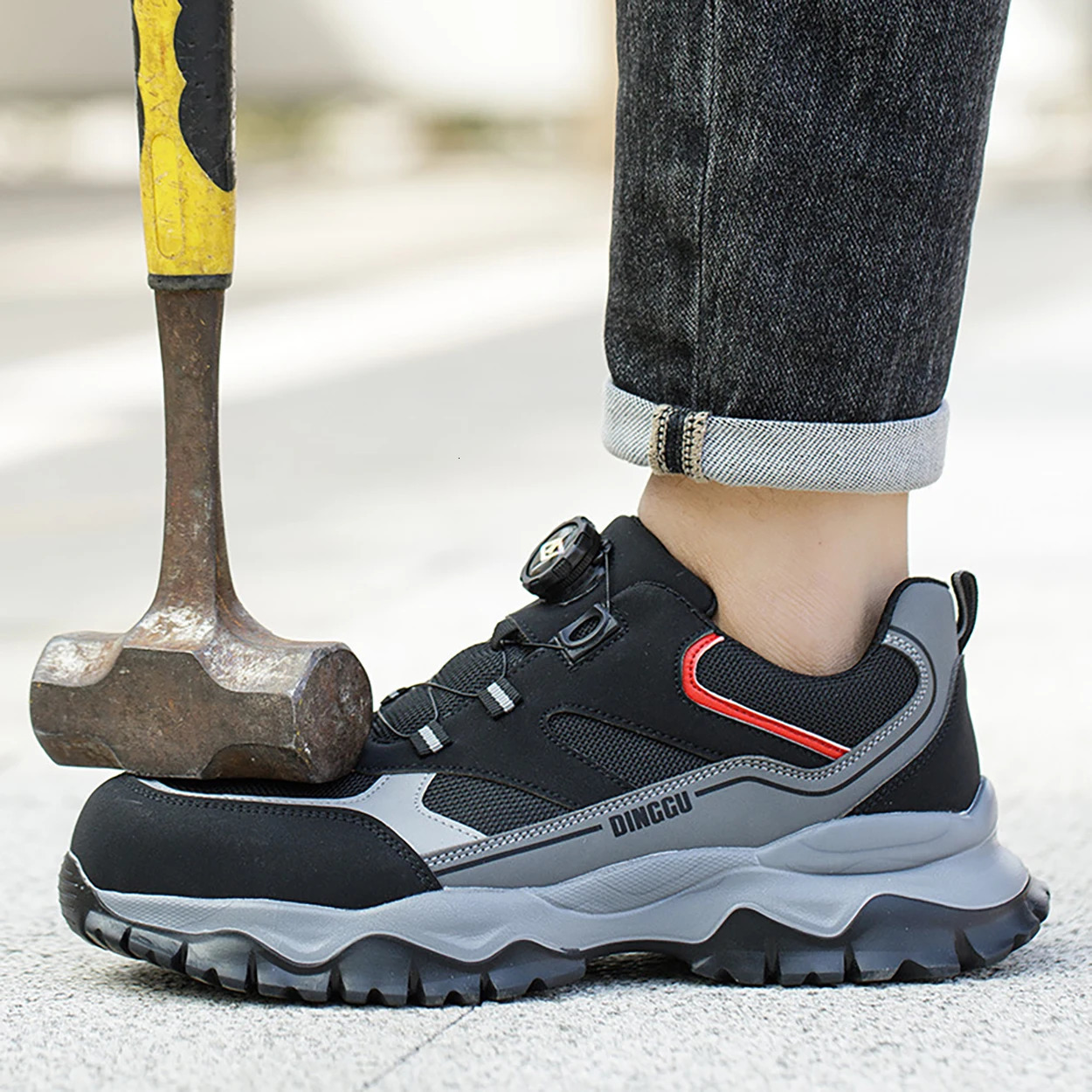 Steel Toe Lightweight Indestructible Safety Shoes Slip Resistant Security Protective Shoes Protection Safety Shoes for Men 250731