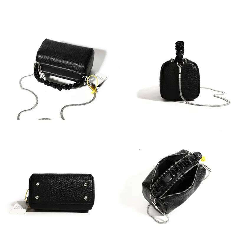 Brand 100%Cow Fashion Chain Women Shoulder Crossbody Tote New Designer Solid Color Genuine Leather Female Simply Handbag