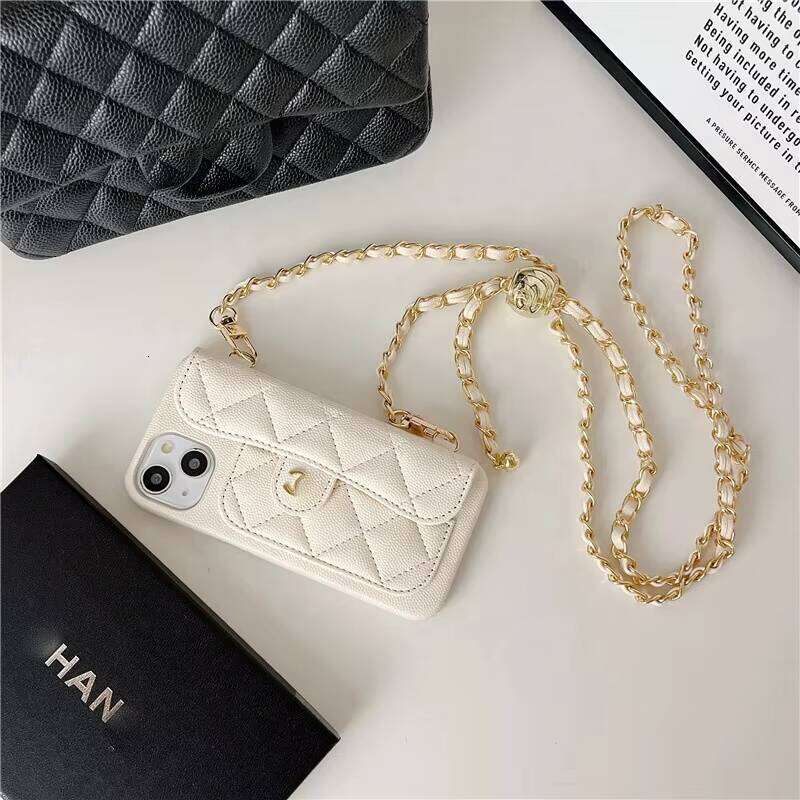 Designer New Chain Coin Purse High-End Lightweight Luxurious Genuine Leather Card Phone Cute Sweet Caviar Ball Pattern Waste Bag