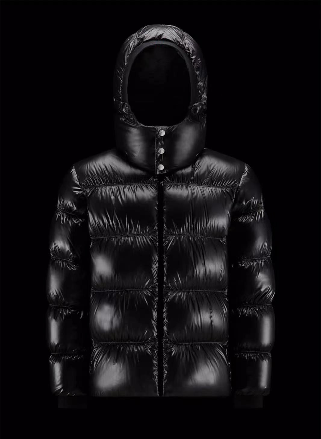 mens designer jacket The arm logo can be scanned by NFC winter jacket Thickened warm and shiny surface is waterproof jacket Hooded garden zipper coat