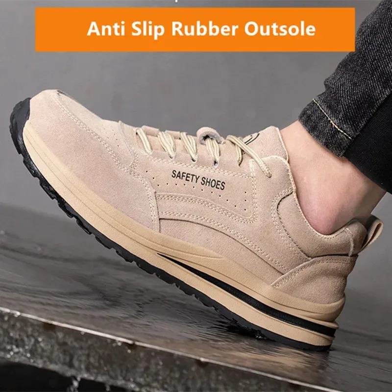 safety autumn shoes breathable work shoes anti stab work sneakers with steel toe indestructible shoes anti smashing safety shoes 250731