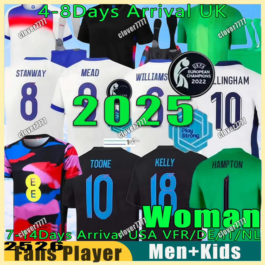 england football shirt 25 26 BELLINGHAM england womens euro 2025 shirt kit kids Soccer Jersey National Team KANE xxxl 4xl england Woman Football Jersey Shirts White
