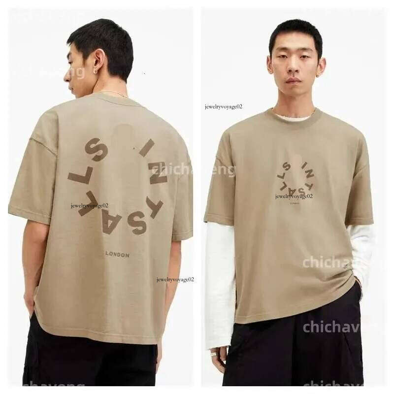 All Saintss Tshirt Men's T Shirts 2025 All Saints Men Women Cotton Printed T-Shirt Fashion Casual Letter Pattern Tops All Season Loose Harajuku Clothing 2B6