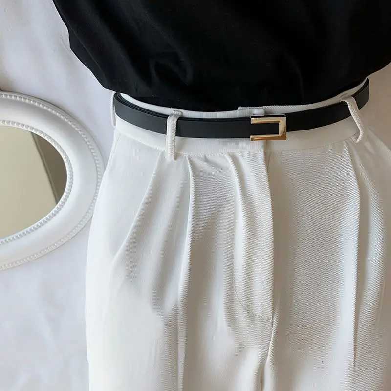 1pc of suit with a slim waistband for womens versatile decoration.Fashionable black belt with a dr sweater waist up XJ250801