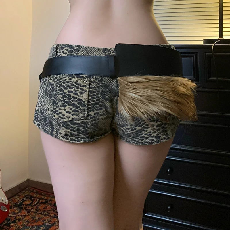 HEYounGIRL Women Faux Fur Leather Pocket Belt Stylish Y2K Adjustable Buckle Belts Fashion Street Style Chic Clothing Decoration 250814