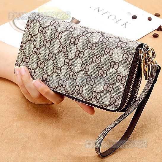 2025 Fashion Wallet Womens New Womens Long Wallet Large Zipper Handbag Mobile Bag H250801