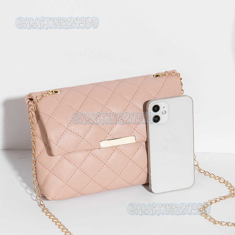 New Bag Style Quilted Bag Womens Bag 2025 Chain Crossbody Bag Embroidered Small Square Bag H250801