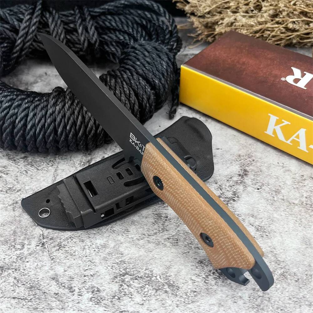 Fixed Tactical Knife Kabar BK11 Survival Men's Hunting Knifes D2 Black Blade Outdoor Self Defense Camping Cutting Tools high-quality