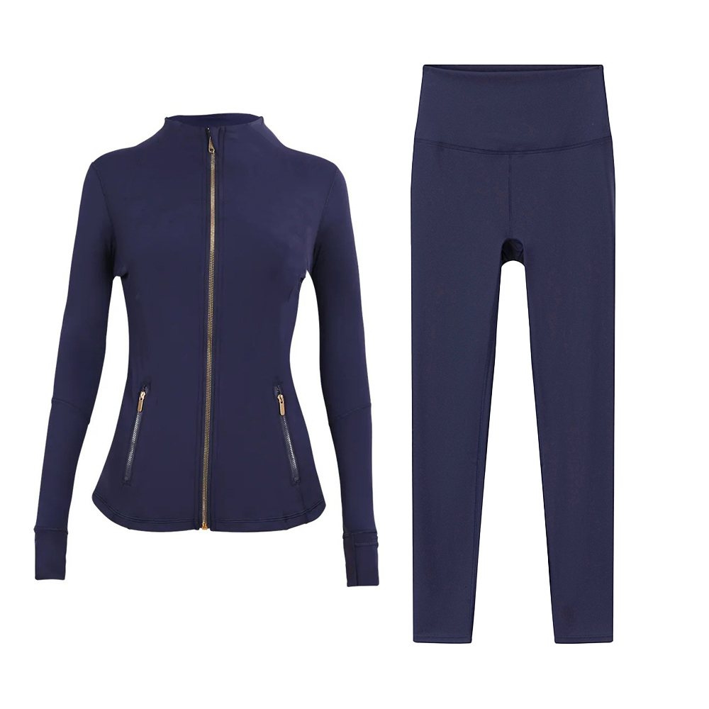 2Pc Workout Set Gym Set Jacket Women Leggings Run Short Flare Leggings Set Workout Outfits Fitness Leggings for Woman Designer