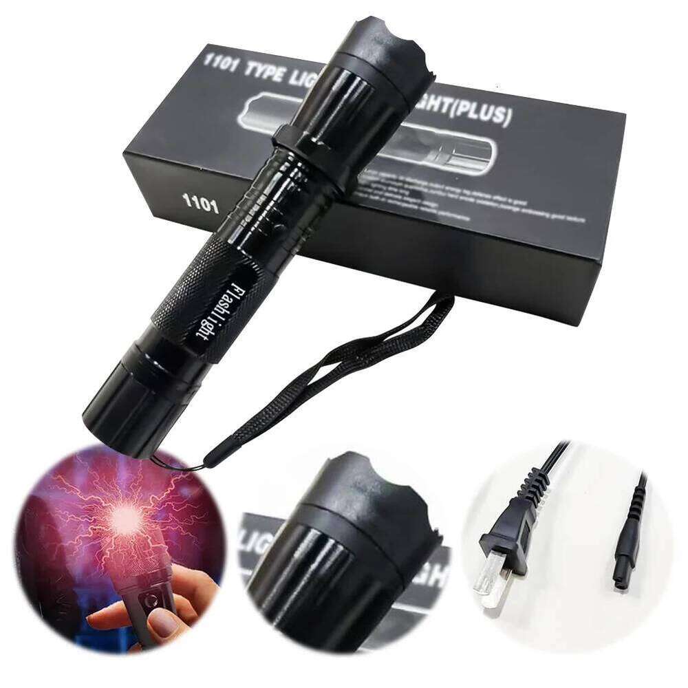 Rechargeable Stun Torch LED Flash Light Defense Flashlight for Home Camping Hiking Emergency