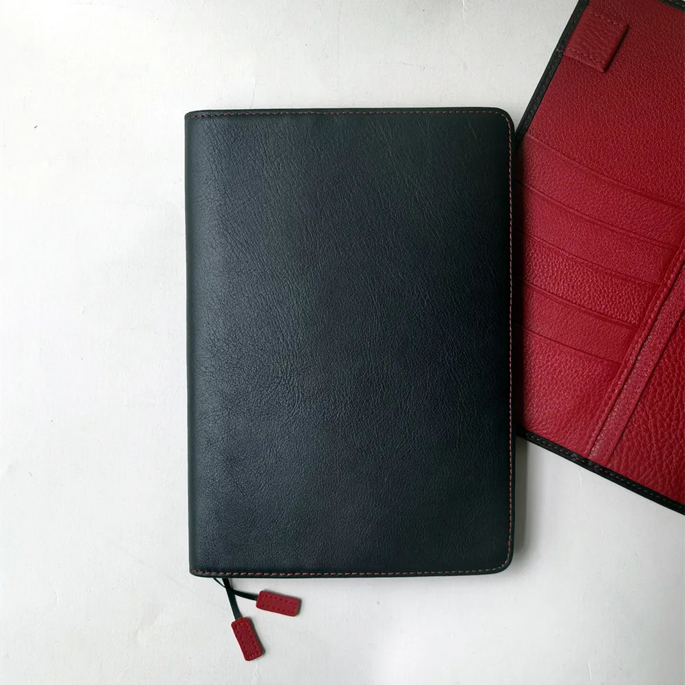 Leather Cover Note Books Hobonichi Cousin A5 Notebook Genuine Grain Leather Planner Organizer Agenda Diary 250731