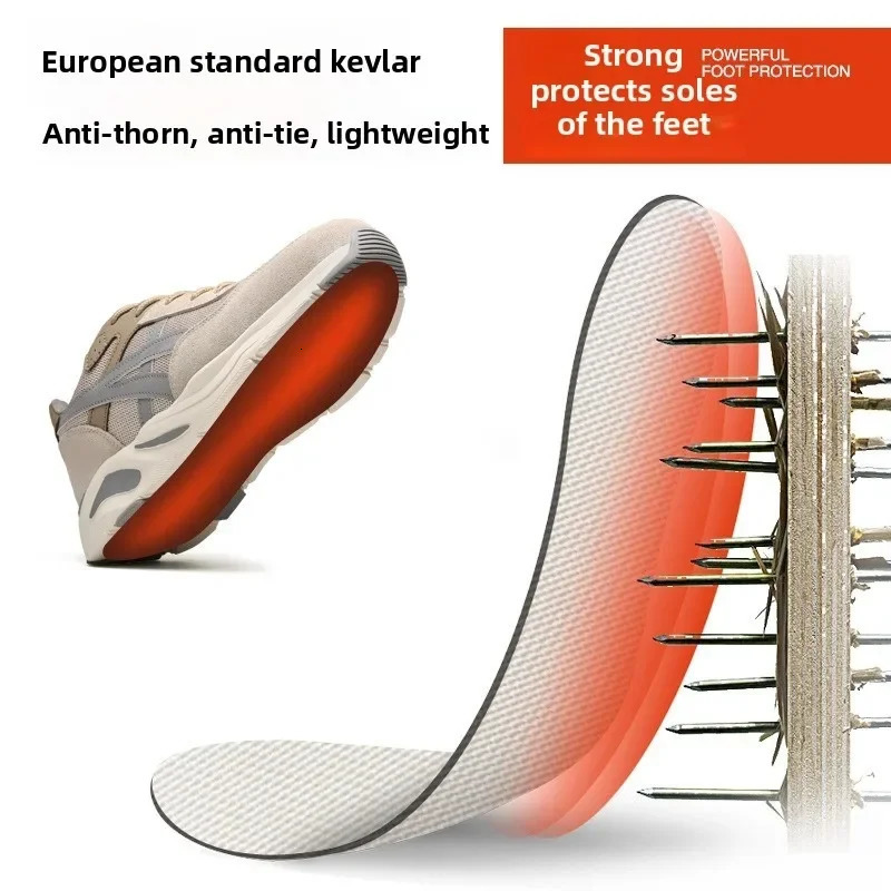 Lightweight and Breathable Labor Protection Shoes for Men and Women Anti Smashing and Anti Piercing Steel Toe Safety Shoes 250731