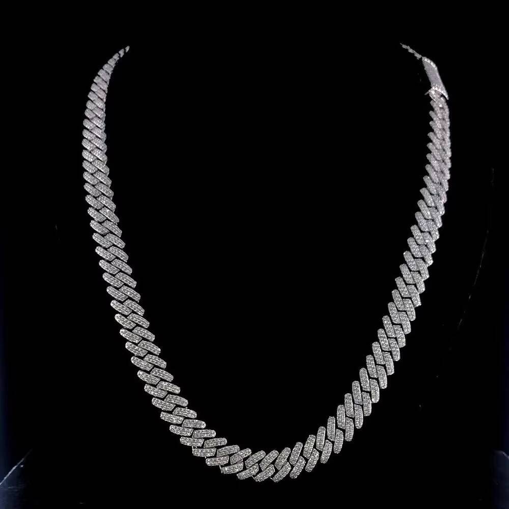 Exquisite VVS Clarity Moissanite Diamond Studded Cuban Link Chain for Sale From Indian Supplier From India