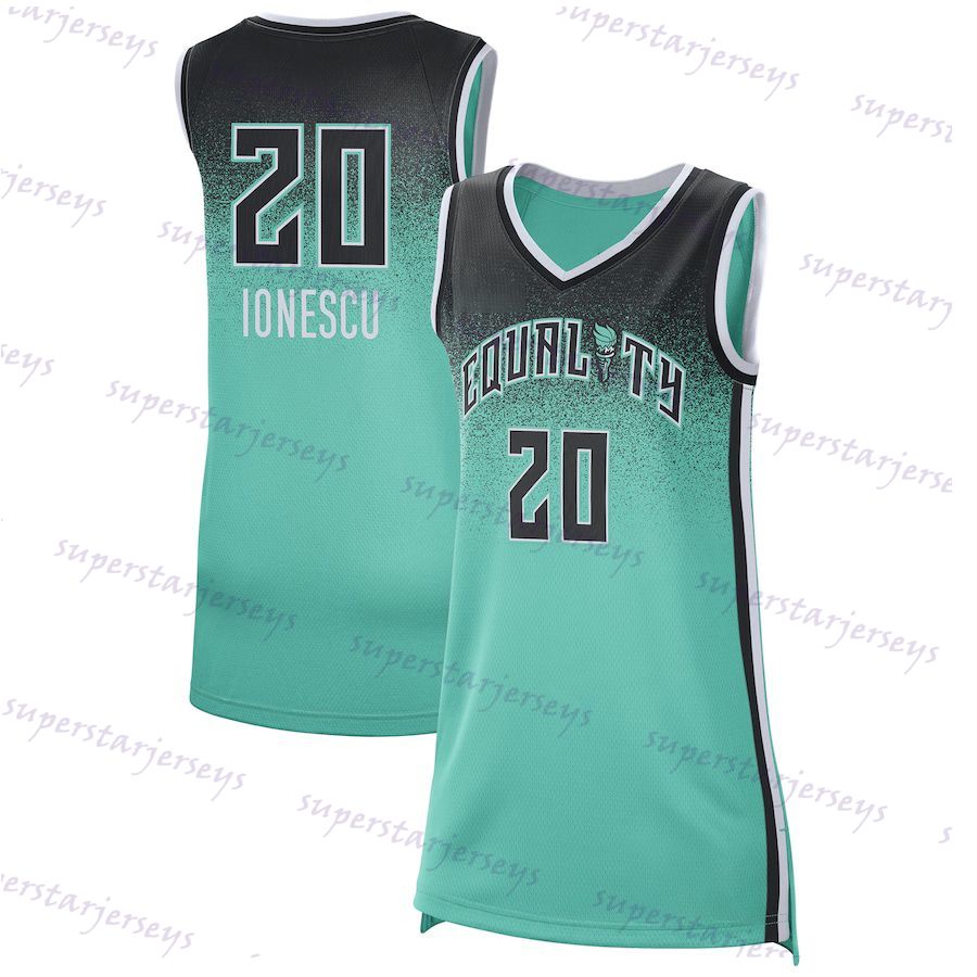 20 Sabrina Ionescu New Women Basketball York Liberty Jersey 30 Breanna Stewart 35 Jonquel Jones 23 MaRine Johannes 22 Courtney Vandersloot XS-4XL Men 
