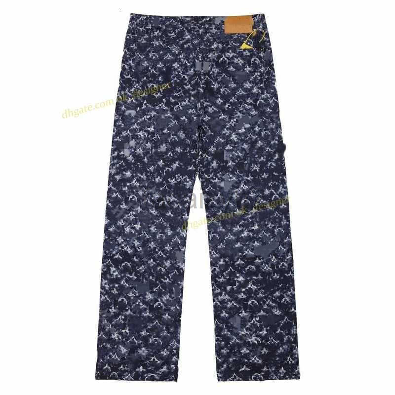 Men's Jeans designer Luxury jeans Jeans Printed luxury pants draped jean wide leg high waisted elastic waist summer sweat set tracksuits