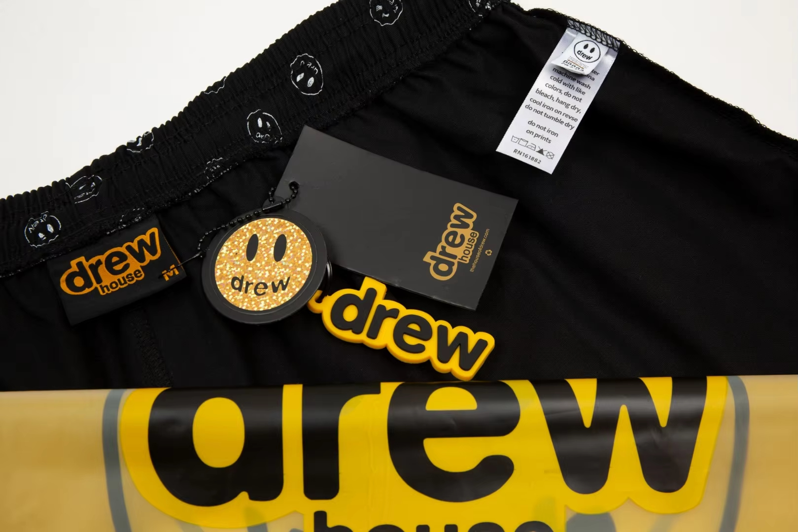 DREW HOUSE Hot Sale Men Crystal shorts beach shorts, casual, versatile, trendy brand-name printed shorts