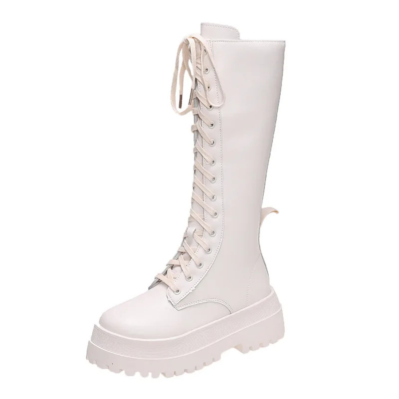 Sexy High Boots Kneehigh Pu Heels For Women Fashion Shoes Spring Autumn Booties Female Plus Size 250801