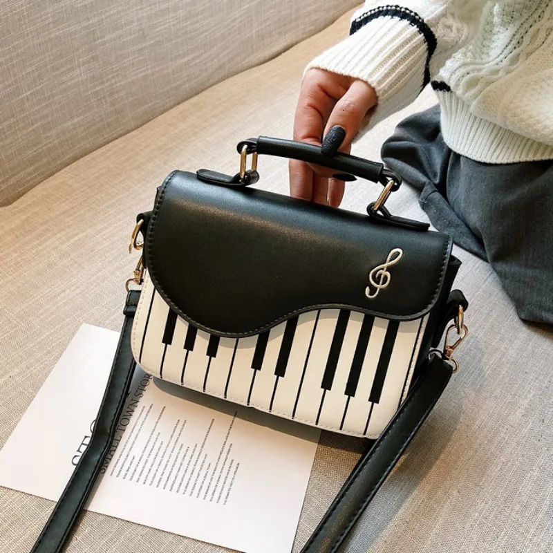 Korean Piano Women Shoulder Bags PU Leather Messenger Bag Handbag Fashion Corssbody Bag Pocket Coin Purse Package 250731