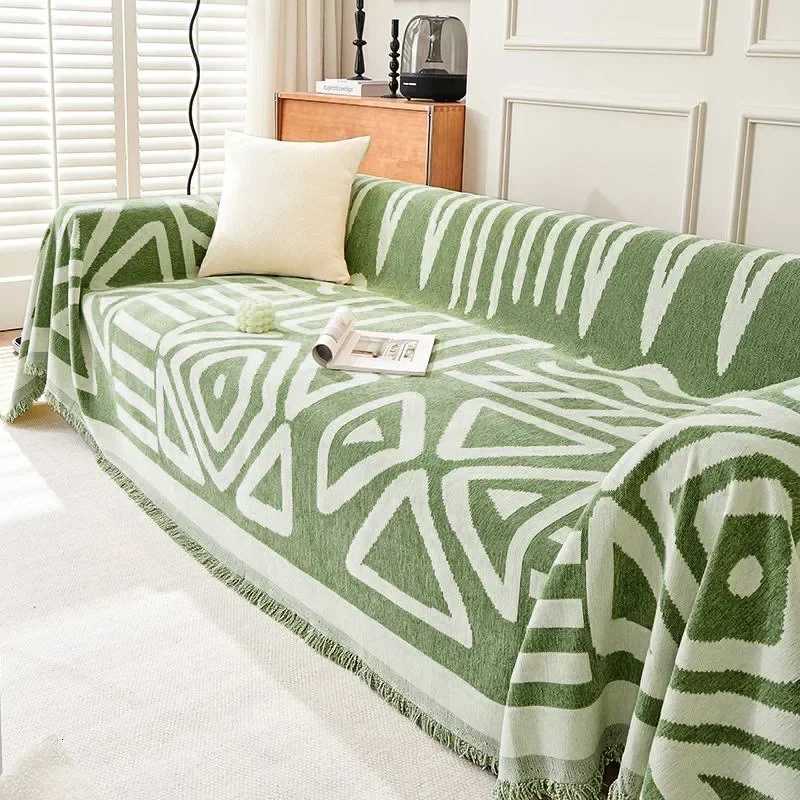 Chenille Fabric Sofa Cover Cloth Nordic Wind and Sand Hair Blanket Cover Sofa Cover Universal Sofa Mat Almohadilla Para Sofs Y250731