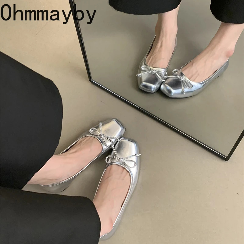 Spring Women Flats Round Toe Shallow Slip On Ladies Casual Ballet Shoes Soft Leather Eelgant Dress Shoes 250731
