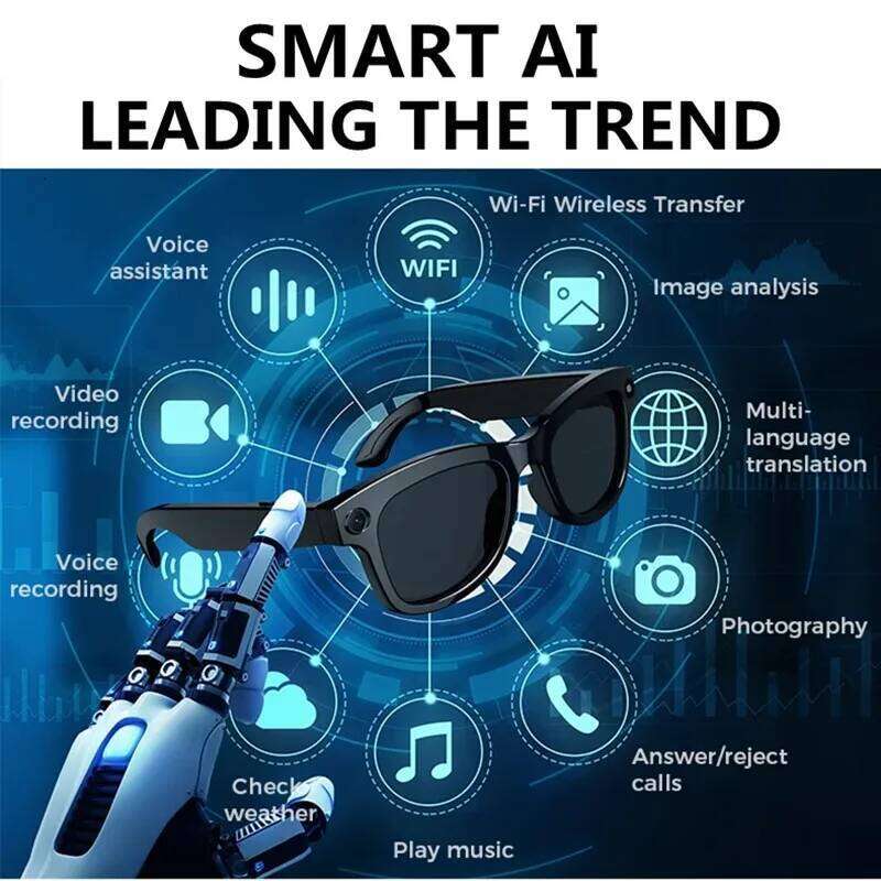 Meta Glasses Camera New Hd1080p Camera Smart Glasses AI Translation DVR Camcorder WIFI Sport Polarized Lens Video Shooting Audio Calling Sunglasses