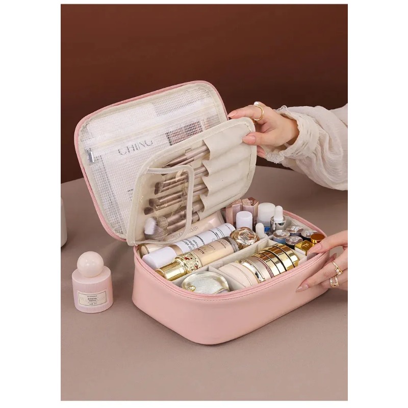 Sleek Compact Cosmetic Tote for Everyday Use Ideal Multi-Purpose Purse For Keeping Your Vanity Kit Organized