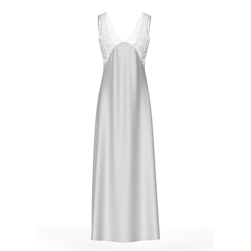 Outfits For Woman New luxury night European and American sexy style lace - trimmed suspender body - hugging elegant long nightgown