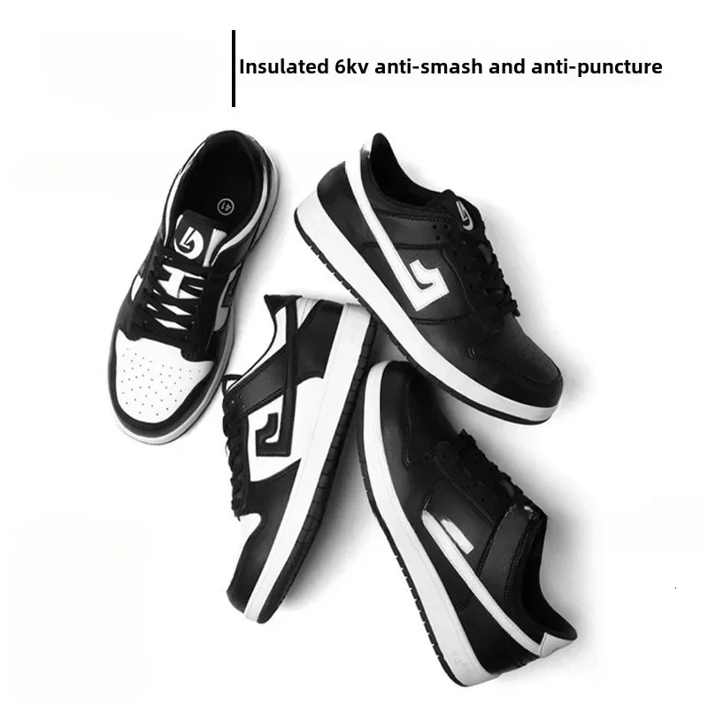 Labor protection shoes with anti smashing and anti piercing 6KV lightweight anti slip comfortable durable and safe protection 250731