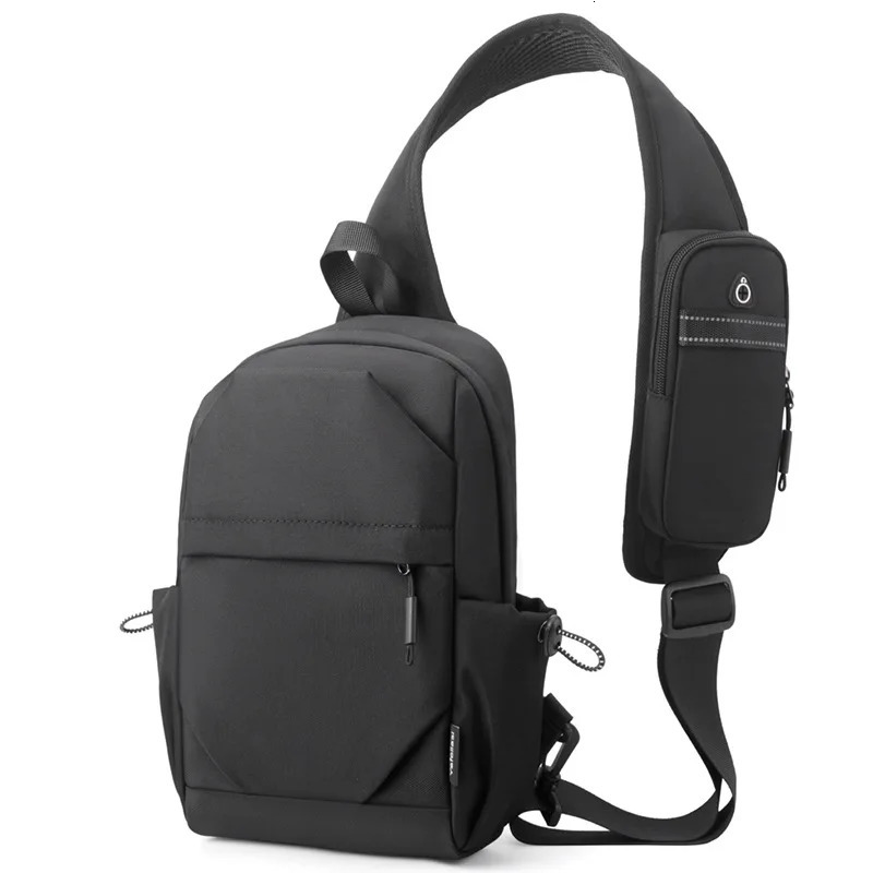 Fashion Casual Sling Chest Bag Backpack for Man Waterproof Oxford Shoulder Bag with Phone Pocket Crossbody Hiking Travel Gym Bag 250731
