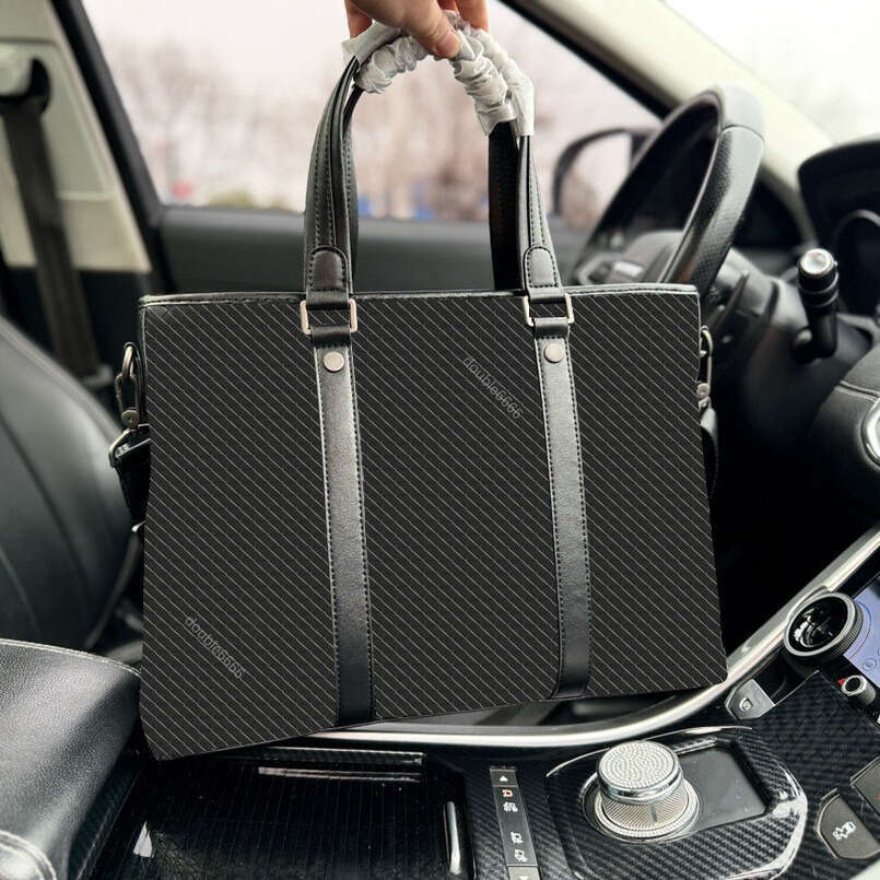 Briefcase Business Bag Crossbody Bag Fashion Men's Shoulder Bag Leather Laptop Bag Men's Computer Bag Messenger Bag Handbag Document Case Outdoor Bag
