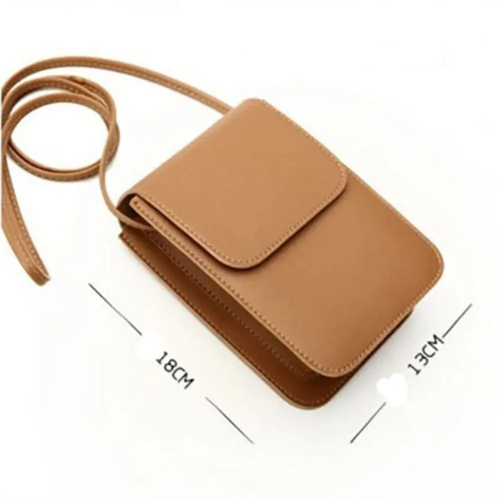 6 Colors Ladies Shoulder Messenger Bag Multifunctional PU Leather Handbags Mini Cute Crossbody Phone Bag For Women 250731