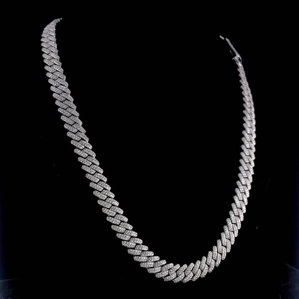 Exquisite VVS Clarity Moissanite Diamond Studded Cuban Link Chain for Sale From Indian Supplier From India
