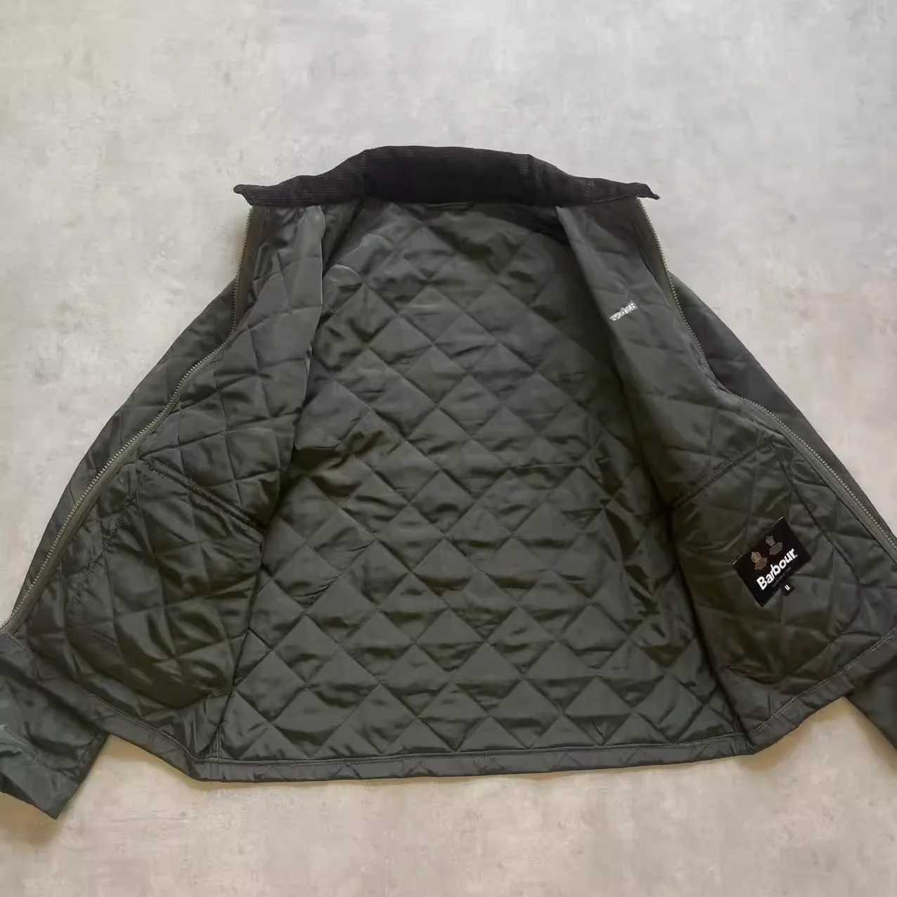 Barbou American Retro Dom Warm Business Quilted Short Thin Cotton Jacket Coat for Men and WomenXJ250801