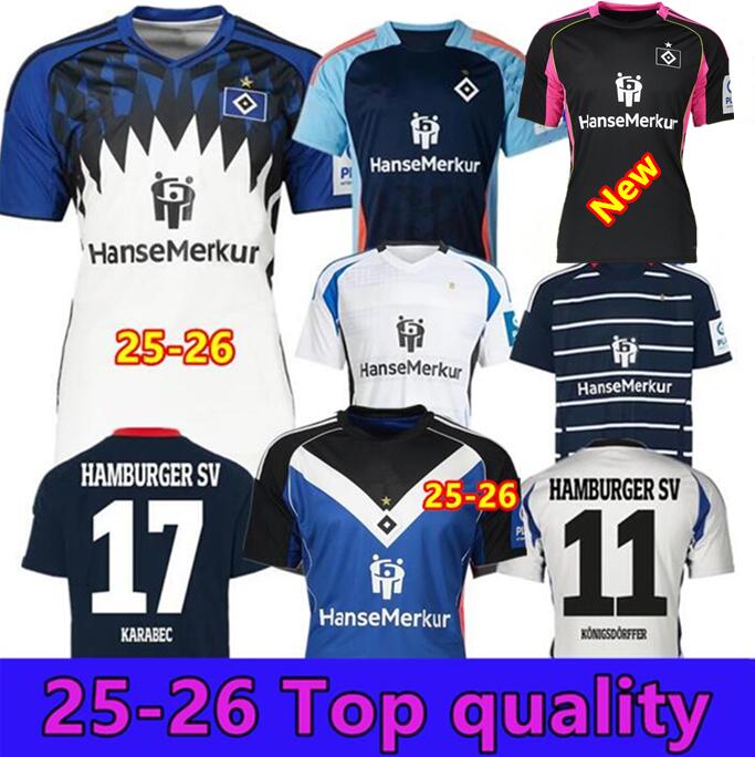 25/26 Hamburger SV Soccer Jerseys VAGNOMAN ONANA LEIBOLD REIS KITTEL GLATZEL DUDZIAK 2024 2025 HSV men Kids kit football shirts Uniform