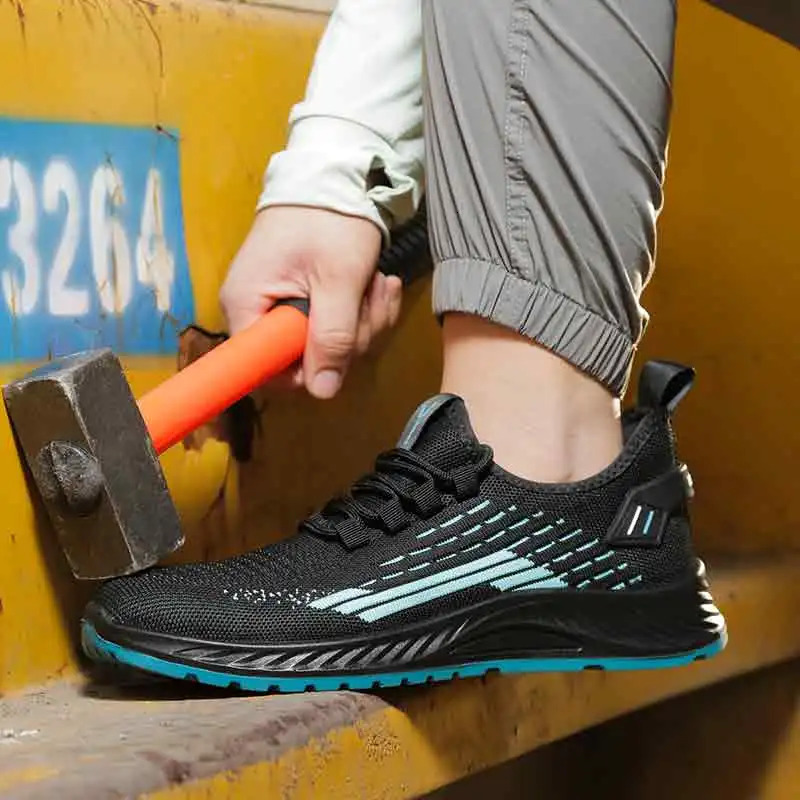 Summer Breathable Insulated Safety Shoes Anti smashing Anti piercing Wear resistant Work Shoes 250731