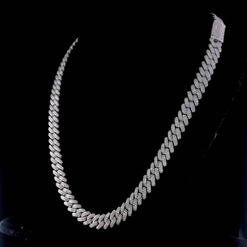Exquisite VVS Clarity Moissanite Diamond Studded Cuban Link Chain for Sale From Indian Supplier From India