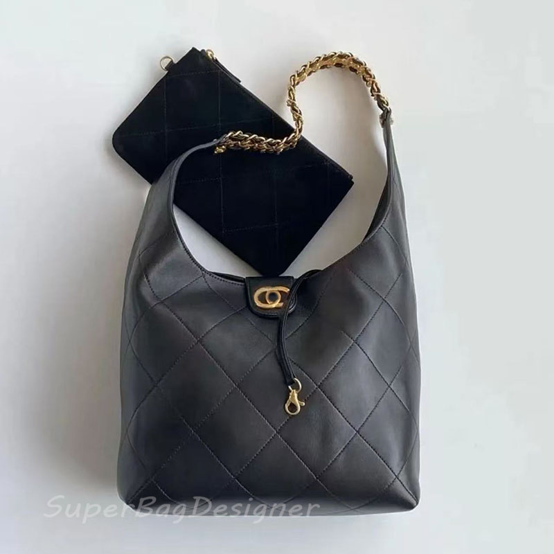 7A Designer Bag Luxury 25P hobo bag 25Bag Handbag Hippie Underarm bag Shoulder Bag high quality Chain Bucket Bag Purse with side pockets Drawstring bucket bag lady