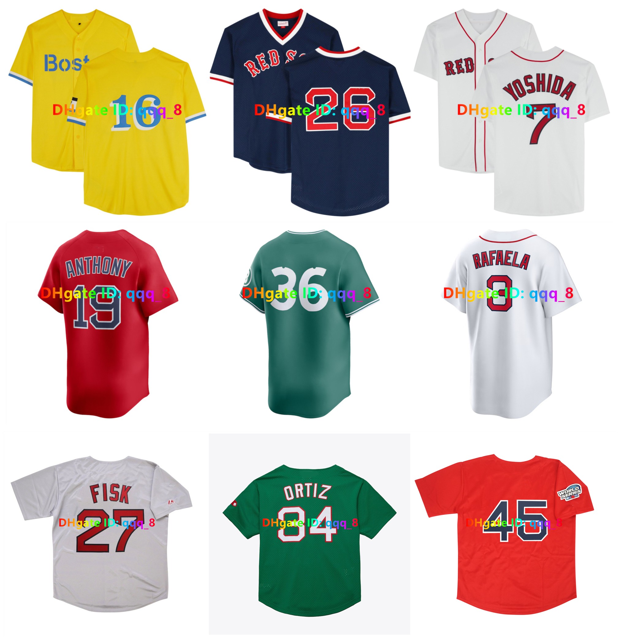 Jarren Duran David Ortiz 2025 City Connect Red Sox Baseball Jerseys Roman Anthony World Series Triston Casas Masataka Yoshida Rafaela Pedro Martinez Manny Ramirez