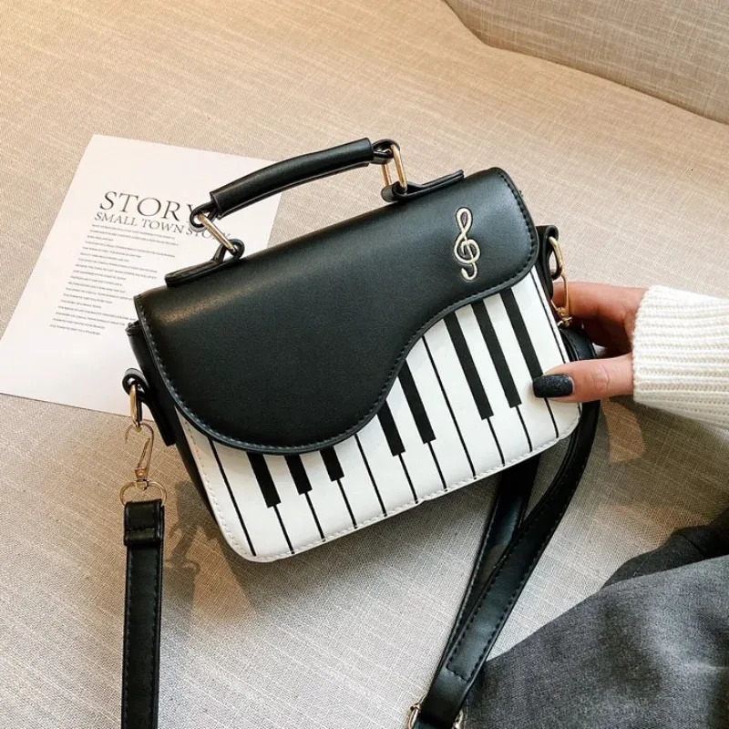 Korean Piano Women Shoulder Bags PU Leather Messenger Bag Handbag Fashion Corssbody Bag Pocket Coin Purse Package 250731