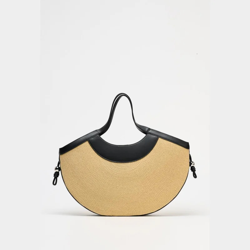 Basket Style Bag for Women Fashionable Top Handle Tote Summer n Straw Shoulder Beach 250725