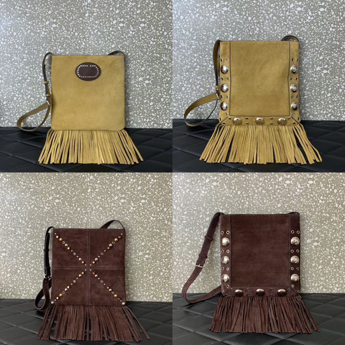 10a Suede Nellcote Leather Handbag Tassel bag Designer Tote Bags For Woman Grain Leather Shoulder Bags Vintage Circular Large Tote Bag Underarm Bag Shopping Bag