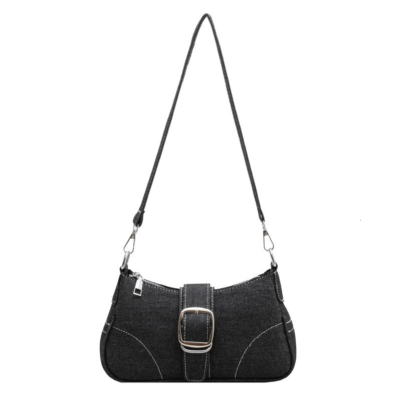 2025 New Women s Denim Canvas Bag Popular Chain Underarm Bag Fashionable Shoulder Bag Niche Design Belt Women s Shoulder Bag Summer New trend Designer