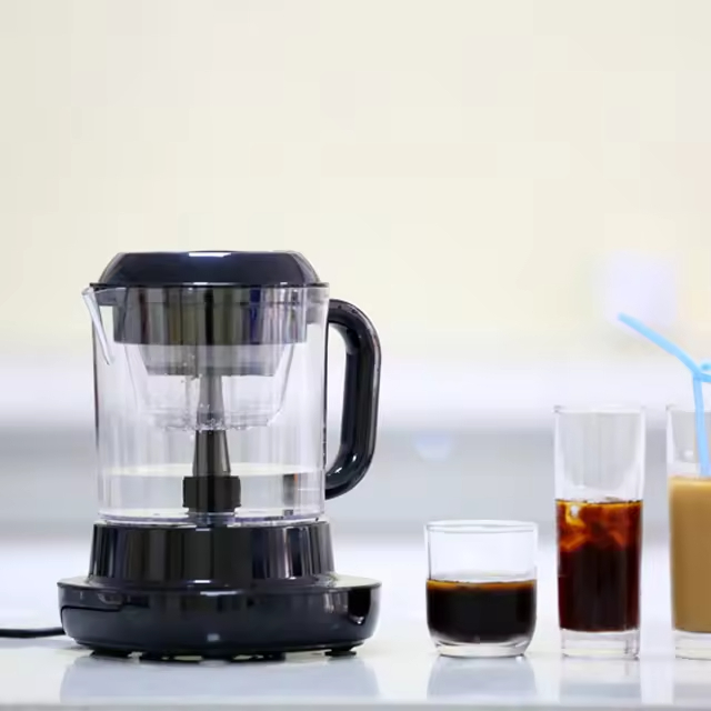 electric cold brew drip coffee maker machine 5W coffee machine for office and house for coffee and tea 2 in 1 750ML 4 modes up to 7 cups