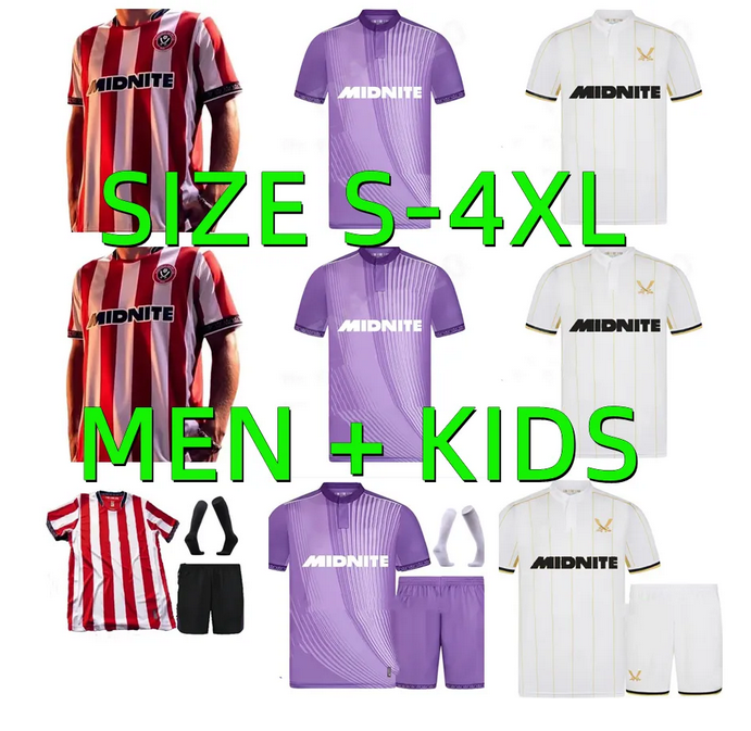 25 26 Sheffields HOME United soccer jerseys away AHMEDHODZIC HAMER SOUZA DAVIES BOGLE GRBIC BREWSTER ARCHER ARBLASTER 2025 2026 JERSEY FOOTBALL THISRT